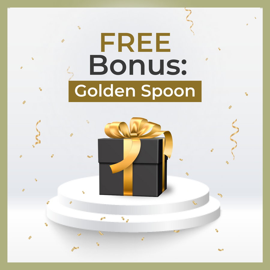 Superfood Sprinkle Gift Box with Two Tins and Golden Spoon